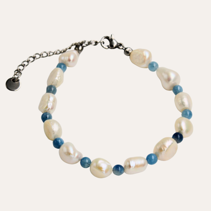 Aquamarine Pearl Bracelet