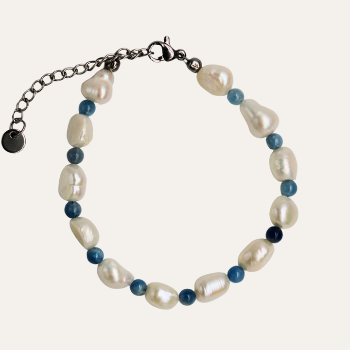 Aquamarine Pearl Bracelet