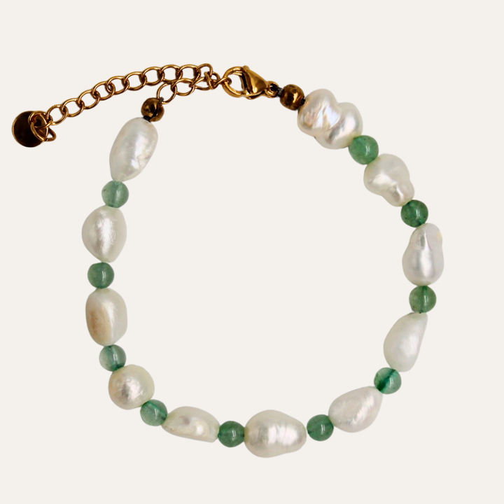 Aventurine Pearl Bracelet