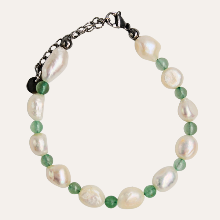 Aventurine Pearl Bracelet